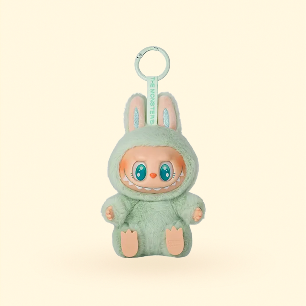 The Monsters “Have a Seat” – Ququ (Mint Green Bunny Plush Keychain)
