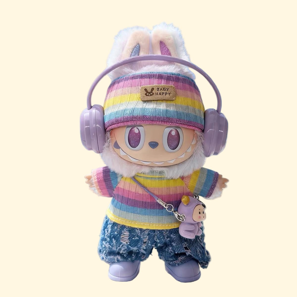 Rainbow Streetwear pedant figure Outfit Set - ImLabubu